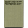 Spectrophotometry haemoglobin deriv door Assendelft