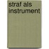 Straf als instrument