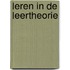 Leren in de leertheorie