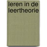 Leren in de leertheorie by Kremers