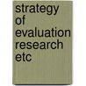 Strategy of evaluation research etc door Hesseling