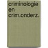 Criminologie en crim.onderz.
