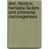 Diet, lifestyle, heritable factors and colorectal carcinogenesis