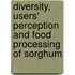 Diversity, users' perception and food processing of sorghum