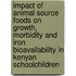 Impact of animal source foods on growth, morbidity and iron bioavailability in Kenyan schoolchildren