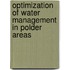 Optimization of water management in polder areas
