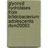 Glycosijl hydrolases from bifidobacterium adolescentis DSM20083