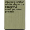 Structure-function relationship of the baculovirus envelope fusion protein F door G. Long