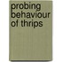 Probing behaviour of thrips