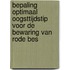 Bepaling optimaal oogsttijdstip voor de bewaring van rode bes