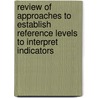 Review of approaches to establish reference levels to interpret indicators by F. Brouwer