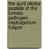 The AUR9 elicitor peptide of the tomato pathogen cladosporium fulqum