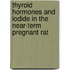 Thyroid hormones and iodide in the near-term pregnant rat