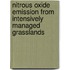 Nitrous oxide emission from intensively managed grasslands