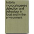 Listeria monocytogenes detection and behaviour in food and in the environment