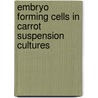 Embryo forming cells in carrot suspension cultures door M. Toonen