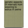 Genetic aspects of intervals from weaning to estrus in swine door J. ten Napel