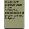 Role formate and hydrogen in the syntrophic edegradation of propionate and butyrate door X. Dong