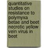 Quantitative studies on resistance to Polymyxa betae and beet necrotic yellow vein virus in beet