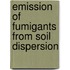 Emission of fumigants from soil dispersion