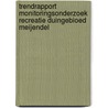 Trendrapport monitoringsonderzoek recreatie duingebioed Meijendel door M.J. Webster