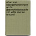 Effect van naoogsthandelingen op de gezondheidswaarde van witte kool en broccoli
