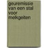 Geuremissie van een stal voor melkgeiten