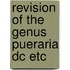 Revision of the genus pueraria dc etc