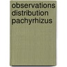 Observations distribution pachyrhizus by Ted Sorensen