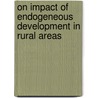 On impact of endogeneous development in rural areas door Onbekend