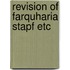Revision of farquharia stapf etc