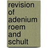 Revision of adenium roem and schult door Plaizier