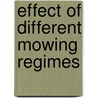 Effect of different mowing regimes door Neuteboom