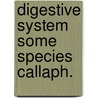 Digestive system some species callaph. by Ponsen
