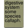 Digestive system some species callaph. door Ponsen