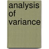 Analysis of variance by Nannie Kuiper
