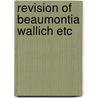 Revision of beaumontia wallich etc door Rudjiman