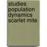 Studies population dynamics scarlet mite door Oomen