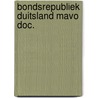 Bondsrepubliek duitsland mavo doc. door Byker