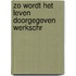 Zo wordt het leven doorgegeven werkschr