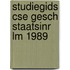 Studiegids cse gesch staatsinr lm 1989