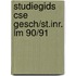 Studiegids cse gesch/st.inr. lm 90/91