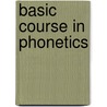 Basic course in phonetics by Marius van Leeuwen