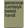 Geoscoop ruimtelyk beleid handl. door Schieveen
