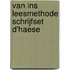 Van ins leesmethode schrijfset d'haese