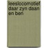 Leeslocomotief daar zyn daan en ben