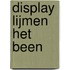 Display lijmen het been