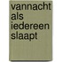 Vannacht als iedereen slaapt