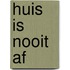 Huis is nooit af