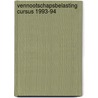 Vennootschapsbelasting cursus 1993-94 door Vervoort